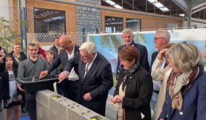 Boulogne-sur-Mer : la pose de la première pierre de la future extension-rénovation du pôle raquette de la Waroquerie a eu lieu samedi 12 novembre