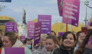 Violences sexistes: des milliers de personnes manifestent à Paris