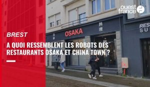 VIDÉO. À quoi ressemblent les robots des restaurants Osaka et China Town à Brest ? 