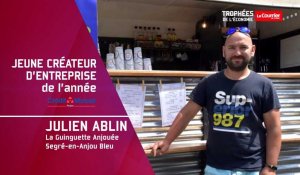 VIDÉO. Trophées de l'économie du Courrier de l'Ouest : Julien Ablin élu jeune créateur d'entreprise de l'année 2022