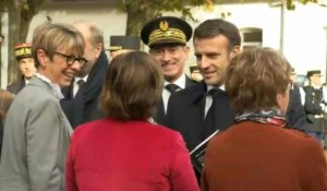 Emmanuel Macron près de Dijon : arrivée à l'école de gendarmerie