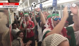 VIDÉO. Coupe du monde : ambiance bon enfant entre Gallois et Iraniens dans le métro avant le match 