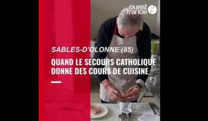 VIDEO. Quand le Secours catholique des Sables-d'Olonne donne des cours de cuisine