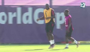 Lukaku s'entraîne avec la Belgique à la veille du choc contre le Maroc