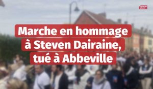 Marche blanche en hommage à Steven Dairaine, tué à Abbeville