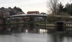 La passerelle Samarobriva à Amiens sera découpée en trois tronçons