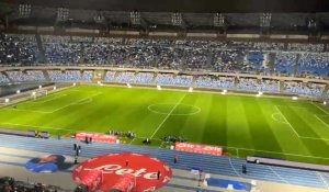 Naples Losc jeux de lumière avant le match