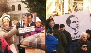 Géorgie: des manifestants se rassemblent devant le tribunal chargé de juger Saakachvili