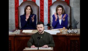 REPLAY: Discours de Zelensky face au Congrès américain, acclamé par les élus