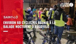VIDÉO. Environ 60 cyclistes réunis à la balade nocturne d'Asso V'Lô