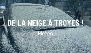 De la neige à Troyes !