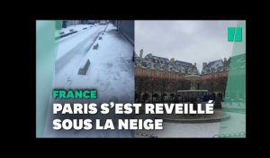 Paris s'est reveillé sous la neige ce mercredi 14 décembre