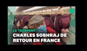 Le "Serpent" Charles Sobhraj s'exprime lors de son retour en France
