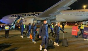 Les Bleus, vice-champions du monde, arrivent en France