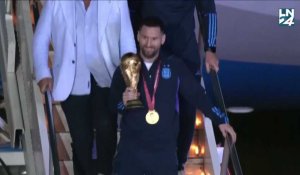 Les champions du monde argentins ont atterri à Buenos Aires