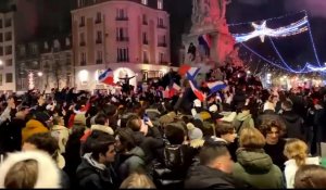 Ambiance de fête à Reims pour la victoire des Bleus face au Maroc