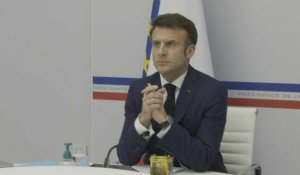 Macron participe à une réunion du G7 en ligne avec Zelensky