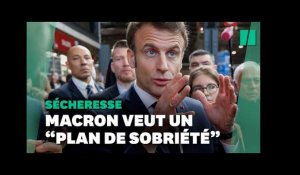 “C’est la fin de l’abondance” : Emmanuel Macron annonce un plan de “sobriété sur l’eau”
