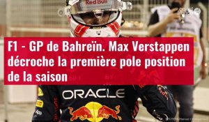 VIDÉO. F1 - GP de Bahreïn. Max Verstappen décroche la première pole position de la saison