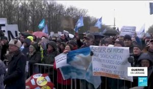 "Nous ne voulons pas de cette guerre" : des militants allemands protestent contre la livraison d'armes à l'Ukraine