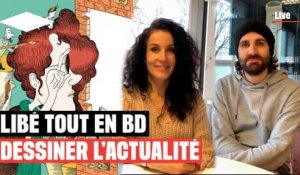 Revivez l’entretien en direct avec Coco et Camille Poulie pour le Libé tout en BD