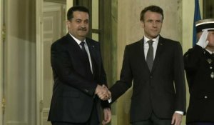Macron accueille à l'Élysée le Premier ministre irakien Mohamed Chia al-Soudani