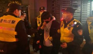 Chine: arrestation et forte présence policière à une intersection de Shanghai