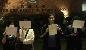 Hong Kong: veillée de soutien aux manifestants de Chine