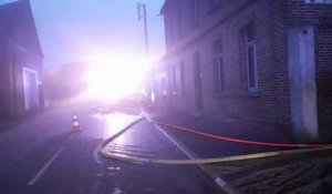 Un feu de silo se déclare à Sus-Saint-Léger