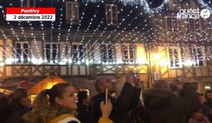 VIDÉO. Les illuminations de Noël 2022 lancées depuis la place du Martray à Pontivy