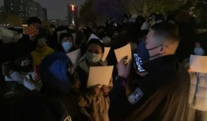 Chine: manifestation à Pékin contre le "zéro Covid"