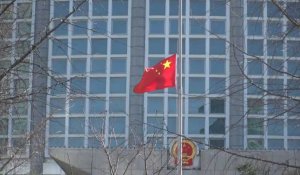 Drapeau chinois en berne à Pékin en hommage à l'ancien président Jiang Zemin