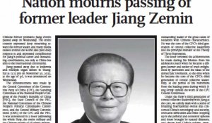 Mort de Jiang Zemin: "Le risque qu'une nostalgie inoffensive ne se transforme en critique acerbe"