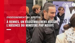VIDÉO. À Rennes, un rassemblement pour l'enseignement du breton malgré l'absence du ministre