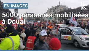 5000 personnes mobilisées à Douai contre la réforme des retraites ce 31 janvier 2023