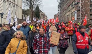 Arras: au cœur du cortège de la manifestation du 31 janvier contre les retraites