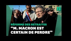 Grève du 31 janvier : « M. Macron est certain de perdre », assure Mélenchon