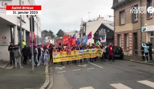 VIDÉO. Des milliers de personnes contre la réforme des retraites à Saint-Brieuc 