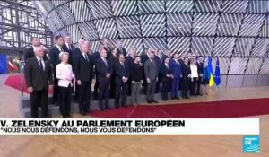 Zelensky au Parlement européen : "nous nous défendons, nous vous défendons"
