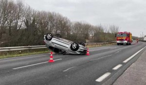 Accident sur la D916 à Bierne
