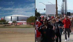 Super Bowl: les fans des Chiefs et des Eagles arrivent au stade