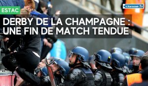 Stade de Reims v Estac : des supporters tentent d'envahir le terrain