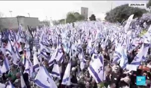 Réforme judiciaire contestée en Israël : manifestation devant la Knesset