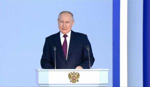 Russie: le président Vladimir Poutine débute son discours sur l'état de la nation