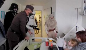 Valenciennes : le service pédiatrique a reçu la visite de personnages de Star Wars 
