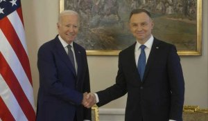 Le président américain Biden rencontre son homologue polonais Duda à Varsovie