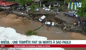 Brésil : une tempête fait au moins 36 morts dans l'Etat de Sao Paulo