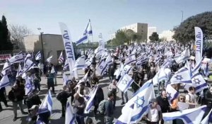 Israël: manifestation à Jérusalem avant un vote sur la réforme de la justice
