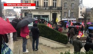 À Coutances, des manifestants contre la réforme des retraites moins nombreux 