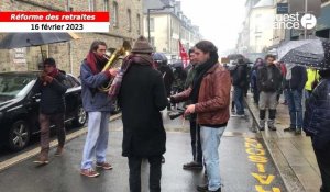 VIDEO. À Coutances, la manifestation contre la réforme des retraites se termine en musique 